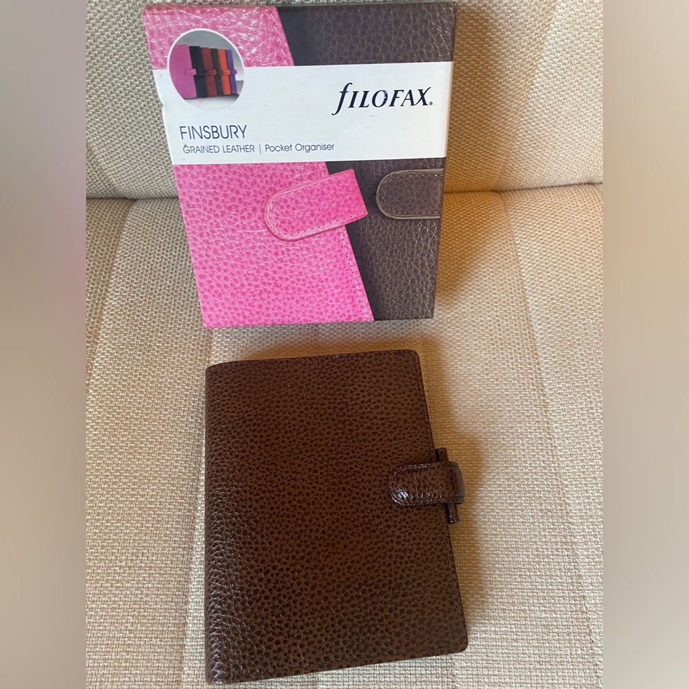Filofax Finsbury VINTAGE Pocket Organizer in Brown